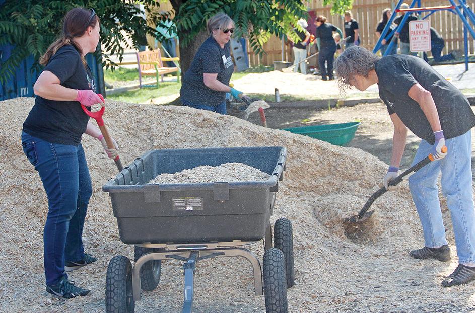 Landscaping the playground